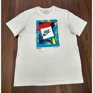 Nike Heatwave Photo Graphic T-shirt Men's‎ Large White